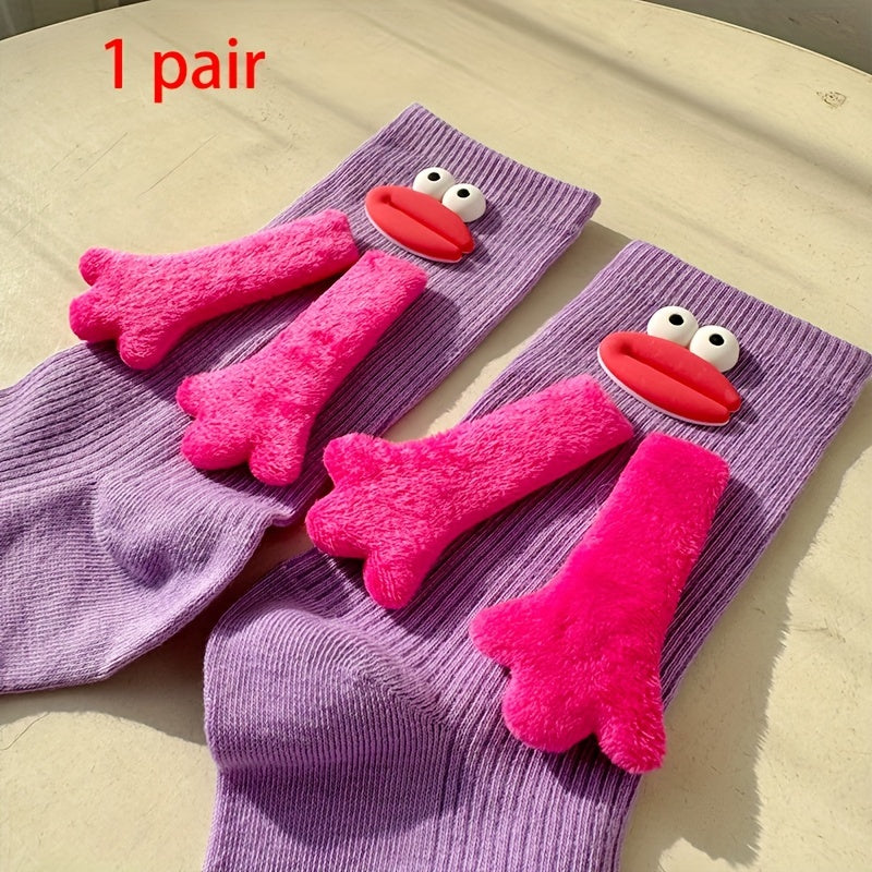 Cute & Funny Hand Mid Tube Socks - Itzy bitsy