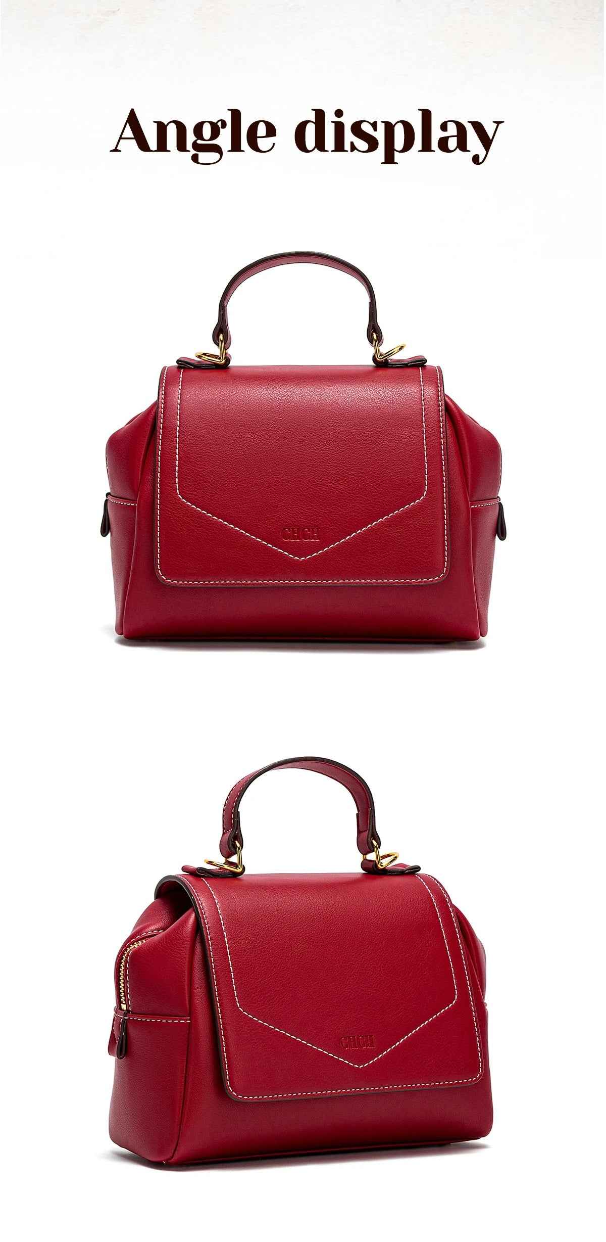 CHCH Women's Magnetic Flip Cover Crossbody Bag