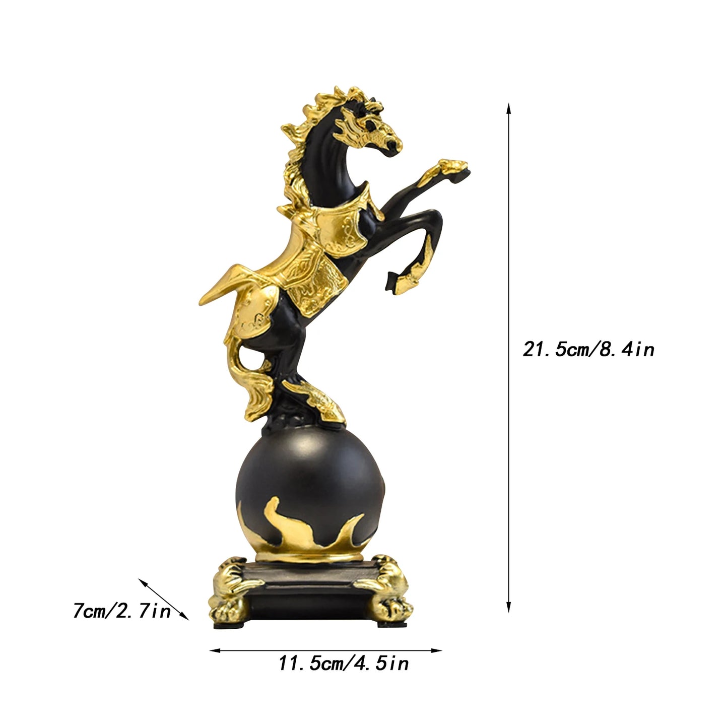 Horse Decorative Statue Resin Nordic Style