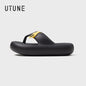 UTUNE Women's 5cm Platform Flip Flops