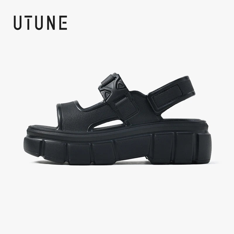 UTUNE Platform Sandals for Women - Stylish Summer Adjustable Straps Sandals