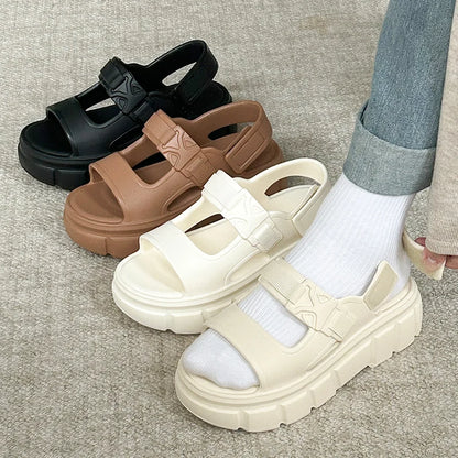 UTUNE Platform Sandals for Women - Stylish Summer Adjustable Straps Sandals