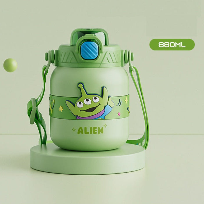 800ml Cute Cartoon 316 Stainless-Steel  Insulated Water Bottle