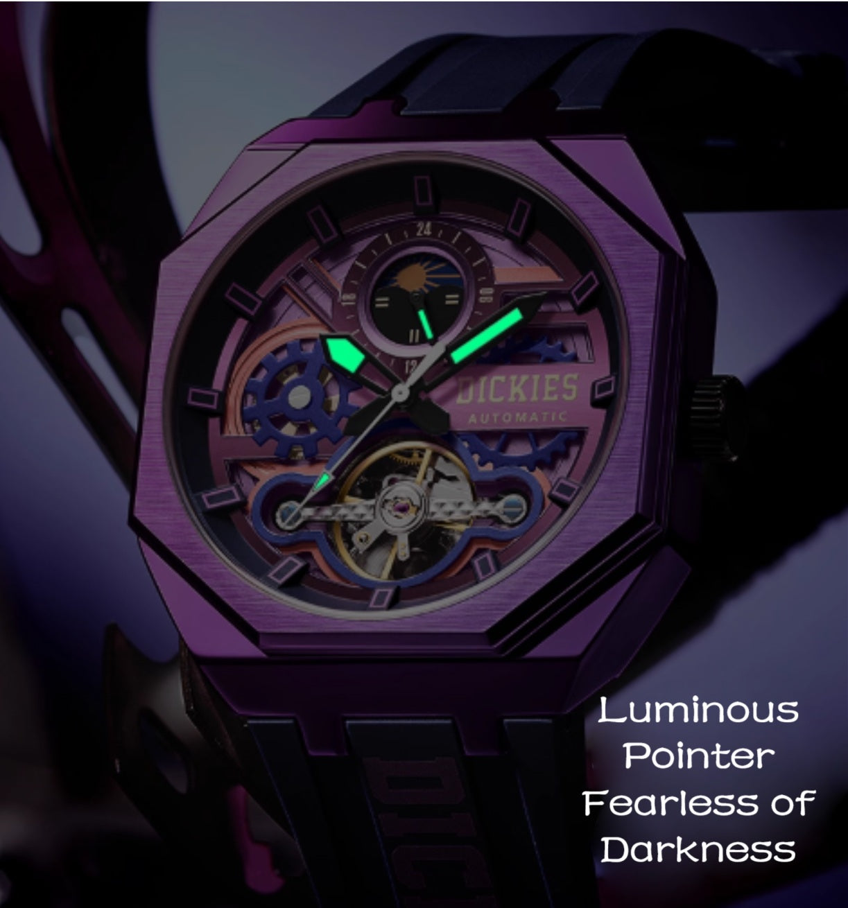 Dickies Mechanical Fully Automatic Skeleton Watch - CL-485