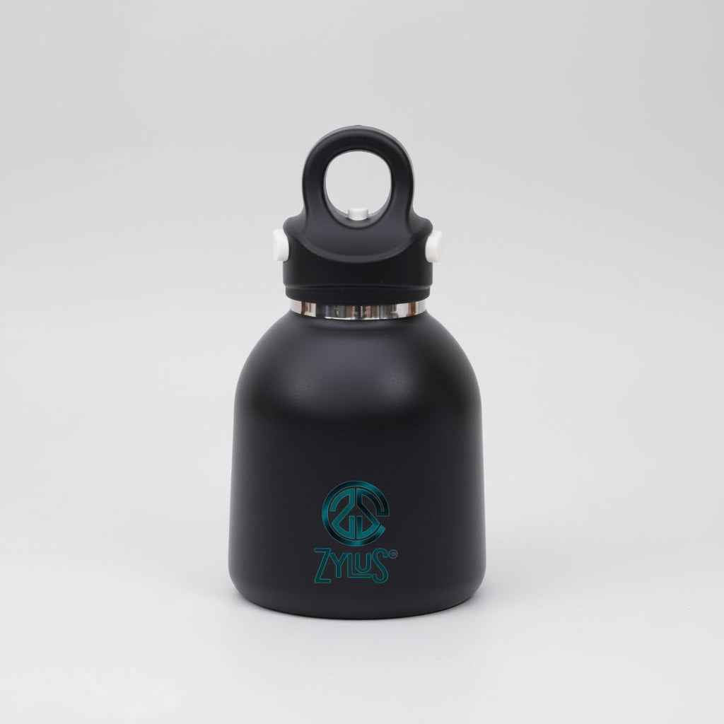 Kids Insulated Twist Free Water Bottle - Black 400ml