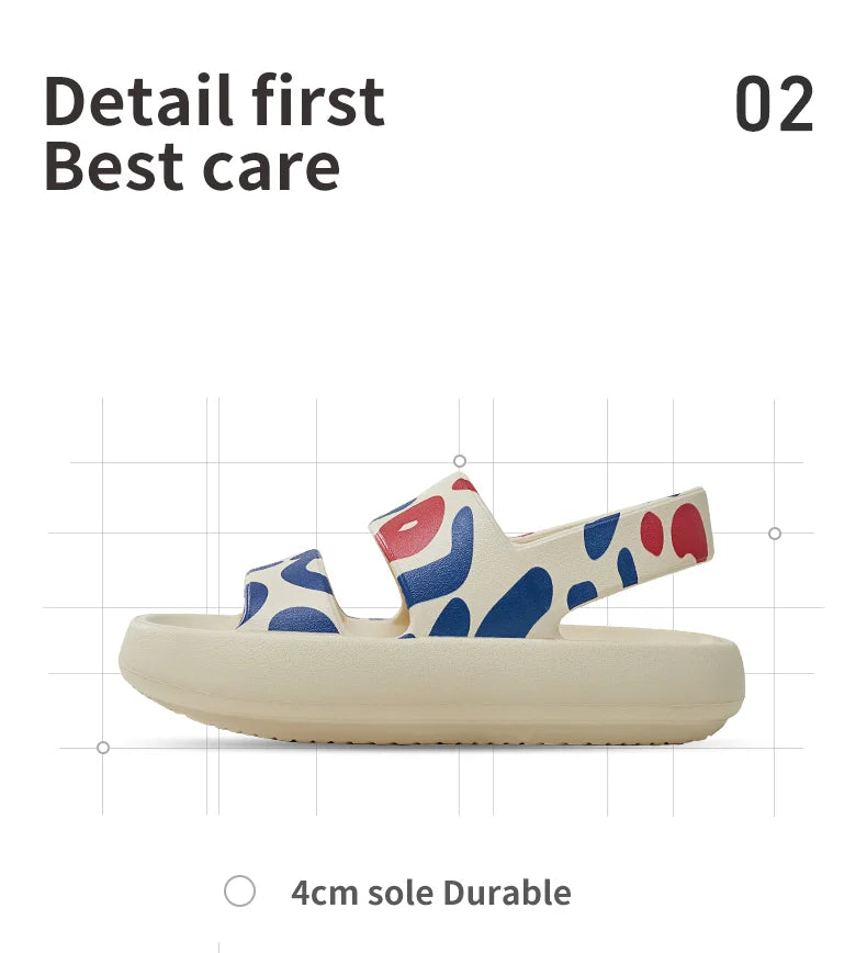 UTUNE Camouflage flat Sandals For Women