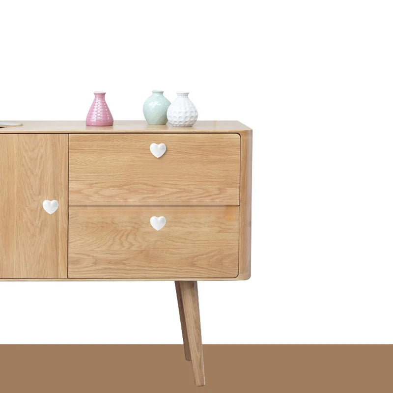 Ceramic Colorful Heart Shape Cabinet Door Knobs - Itzy bitsy