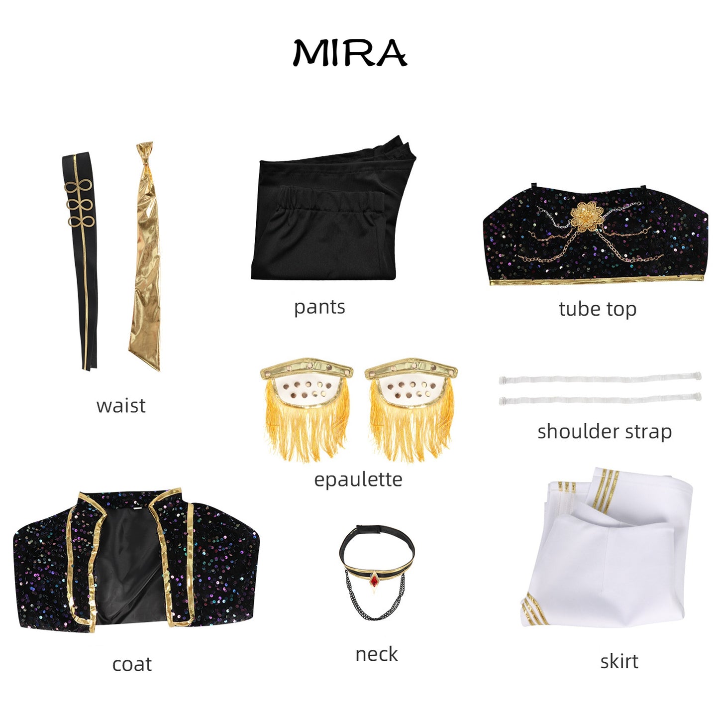 Adult K-Pop Demon Hunters Rumi Mira Zoey Cosplay Costume Set