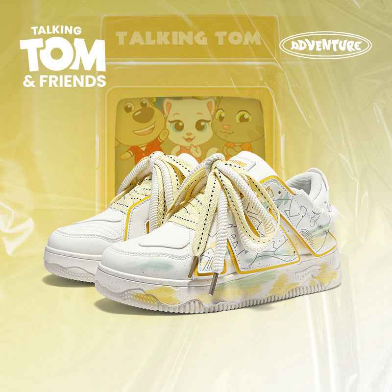 TALKING TOM | Graffiti Casual Sneakers - Yellow