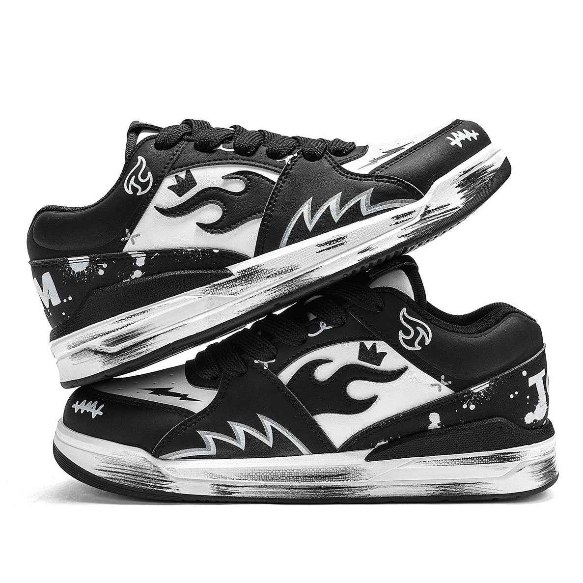 TALKING TOM | "Flame" Scuffed Sneakers