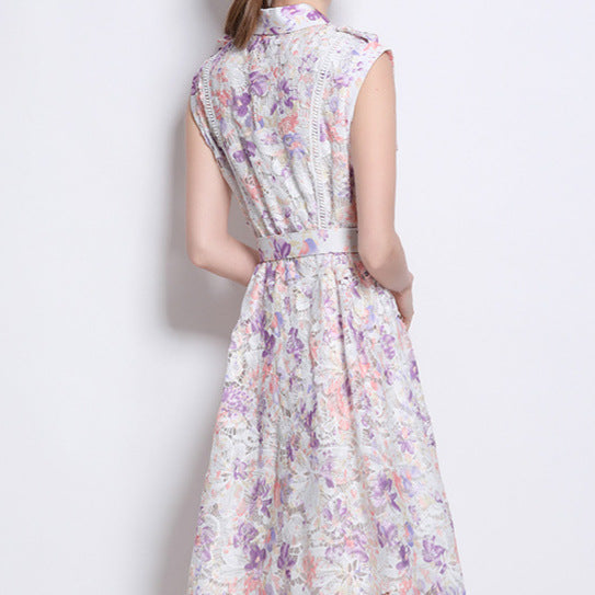 Women's Hollow Crochet Lace Dress