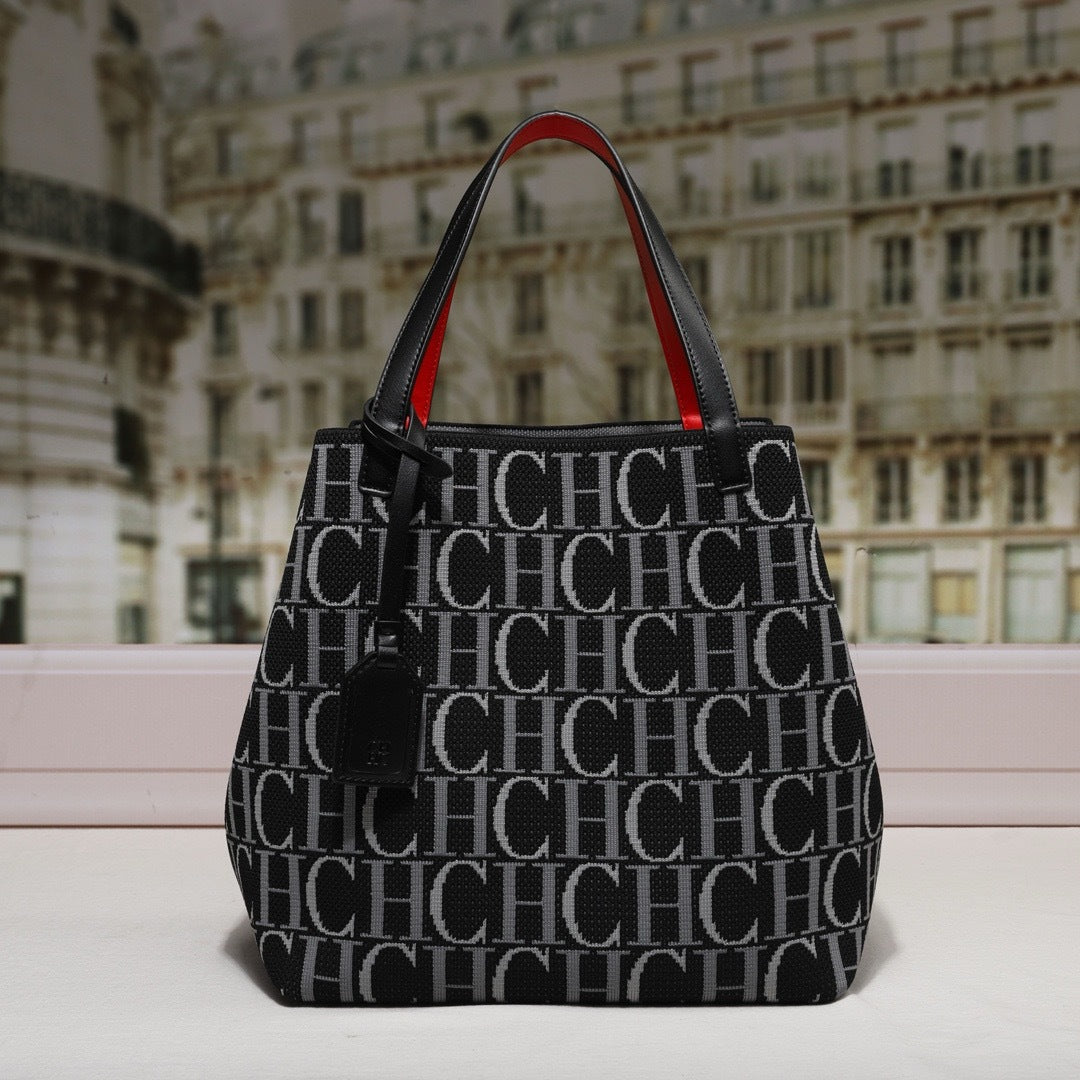 CHCH Niche Striped Large Capacity Bucket Bag