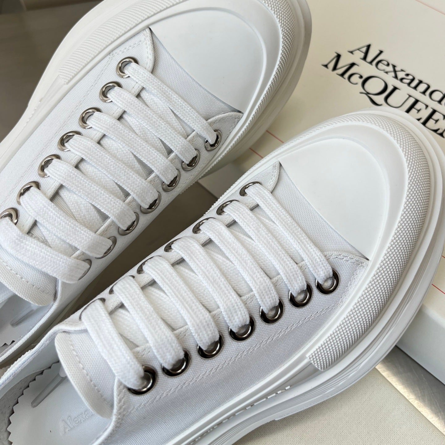 Alexander McQueen Tread Slick Lace-Up Sneakers
