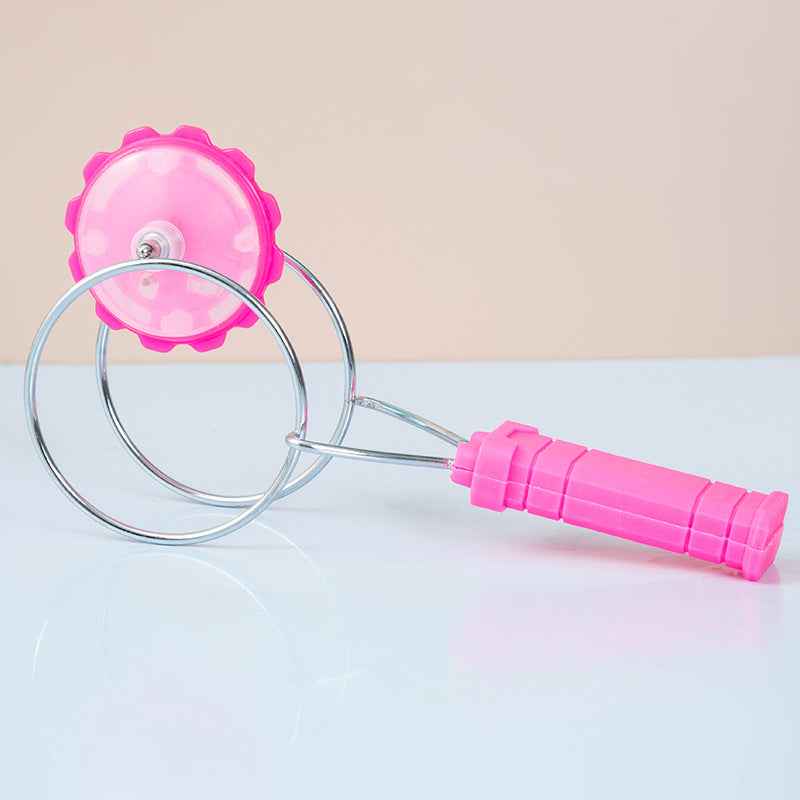 Magic Flying Top Floor Stall Novelty Toys Wholesale Colorful Luminous Spinning Top Magic Orbit Magnetic Spinning Top