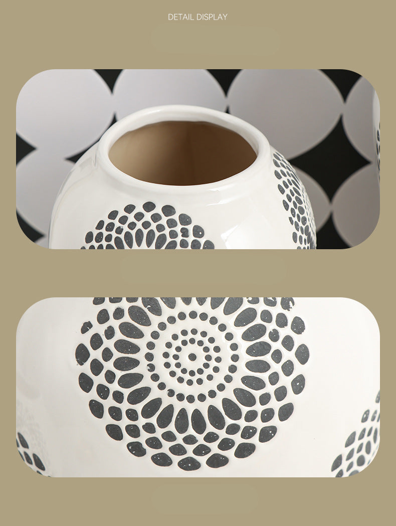Luxury Ceramic Vase, Decorative Jar