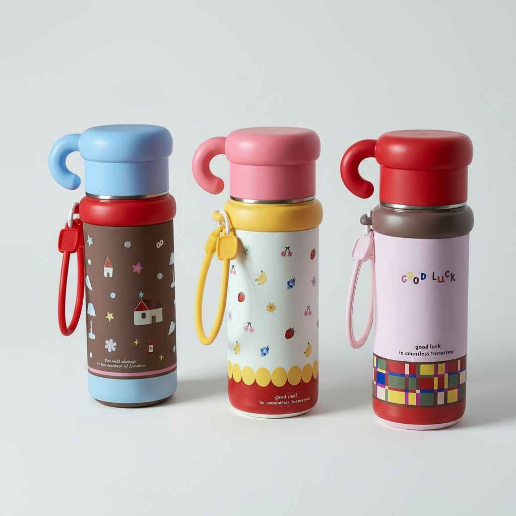 500ml Stainless Steel Fruity Insulated Water Bottle