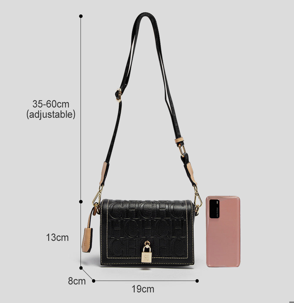 CHCH Women Mini Locked Crossbody Bag