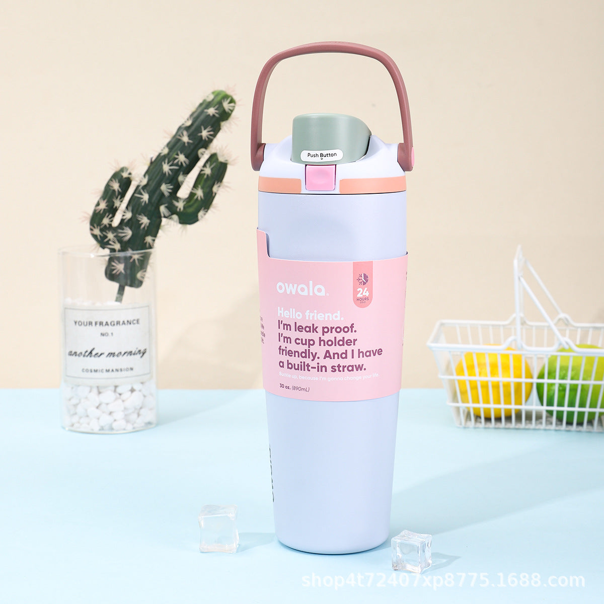 Wholesale Owala 30oz FreeSip Sway Stainless Steel Tumbler Water Bottle (5pcs)