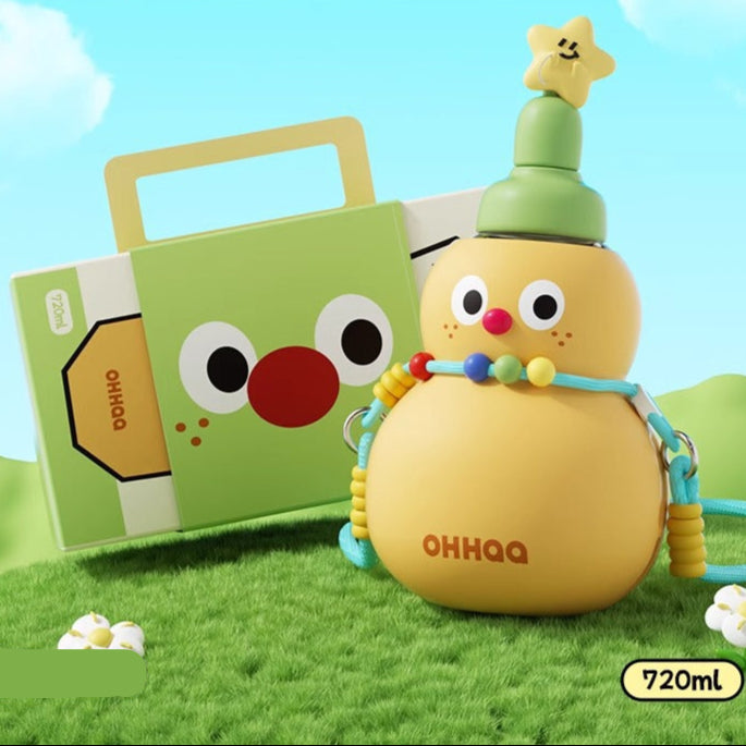 Gourd Fulu Cute Insulated Water Bottle large Capacity - 720ml