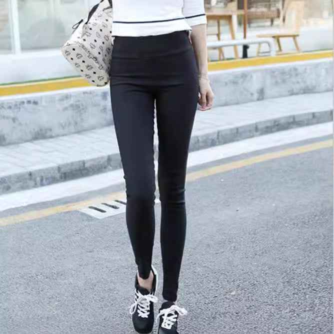 New Korean version fashion bare-legged pants women's pencil pants plus size pocket leggings women's clothing Yiwu manufacturer