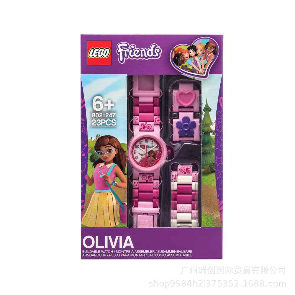 LEGO Classic Mini Figure Kids Buildable Analog Quartz Watch 6+