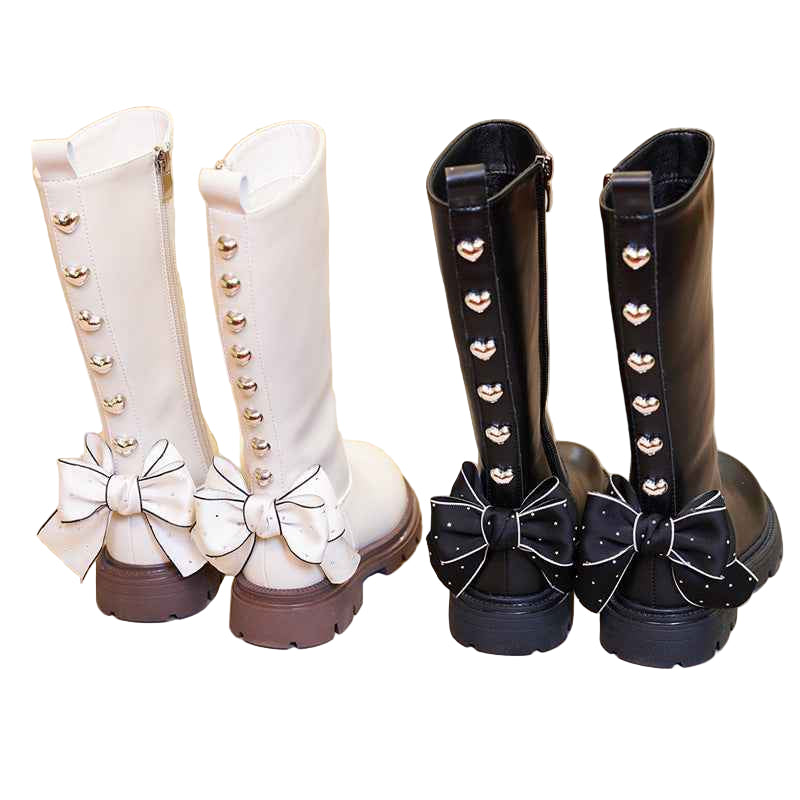 New children's High Boots with Little Princess Bow