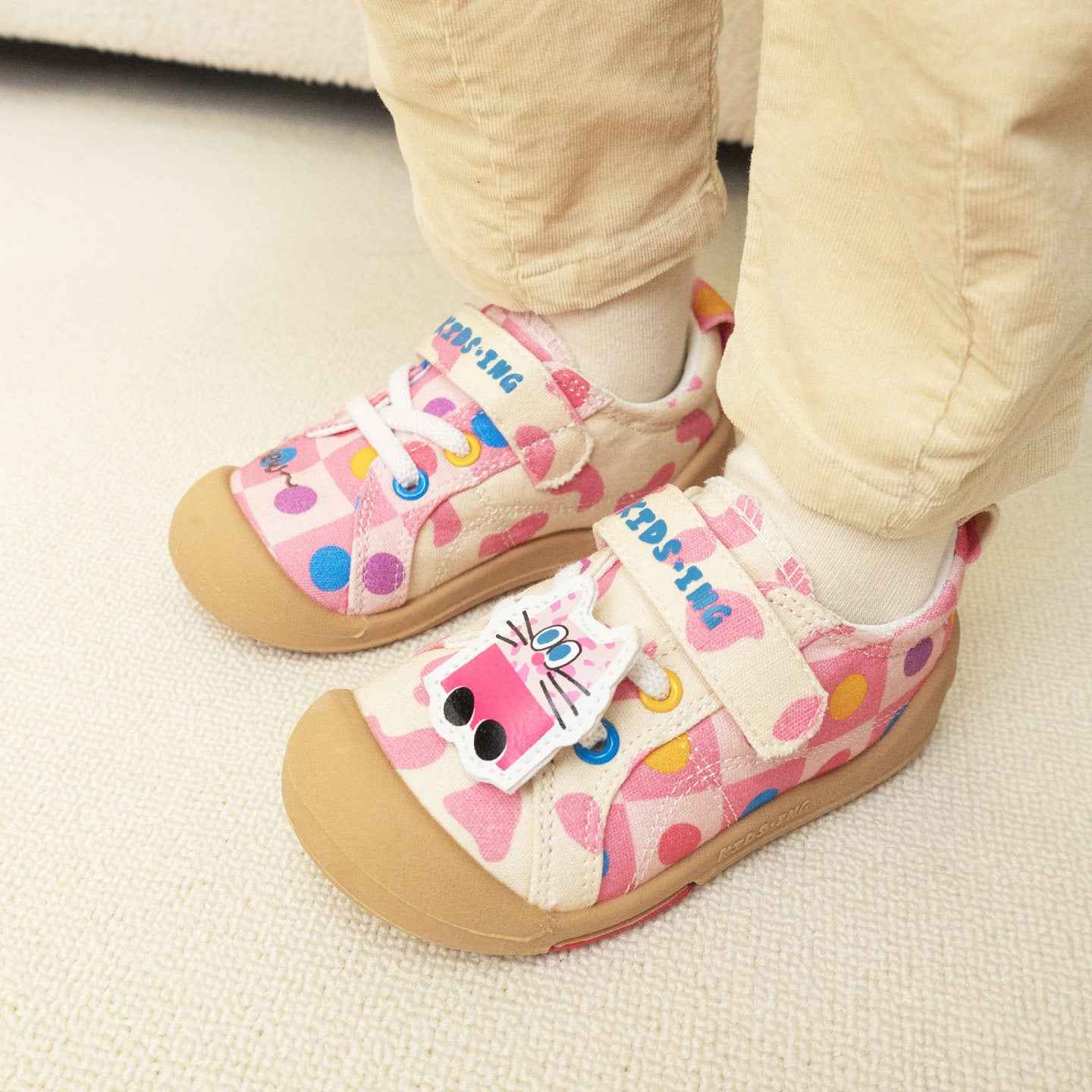 Kidsing Kedi Star Toddler Canvas Shoes Kids Non-Slip Soft Sole Sneakers 3.0