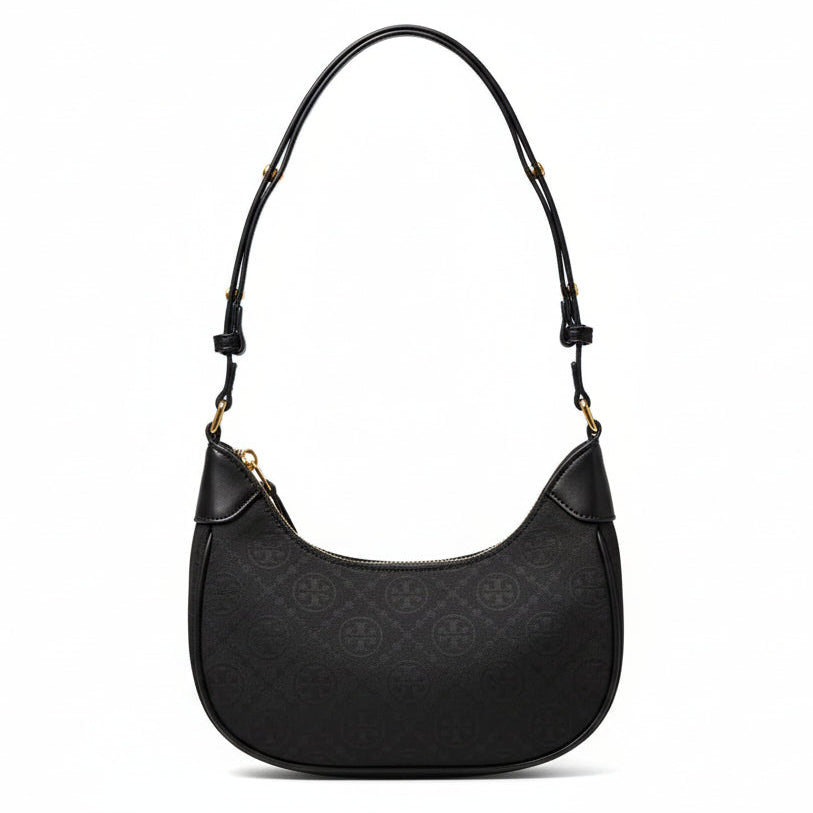 Tory Burch T Monogram Crescent Shoulder Bag