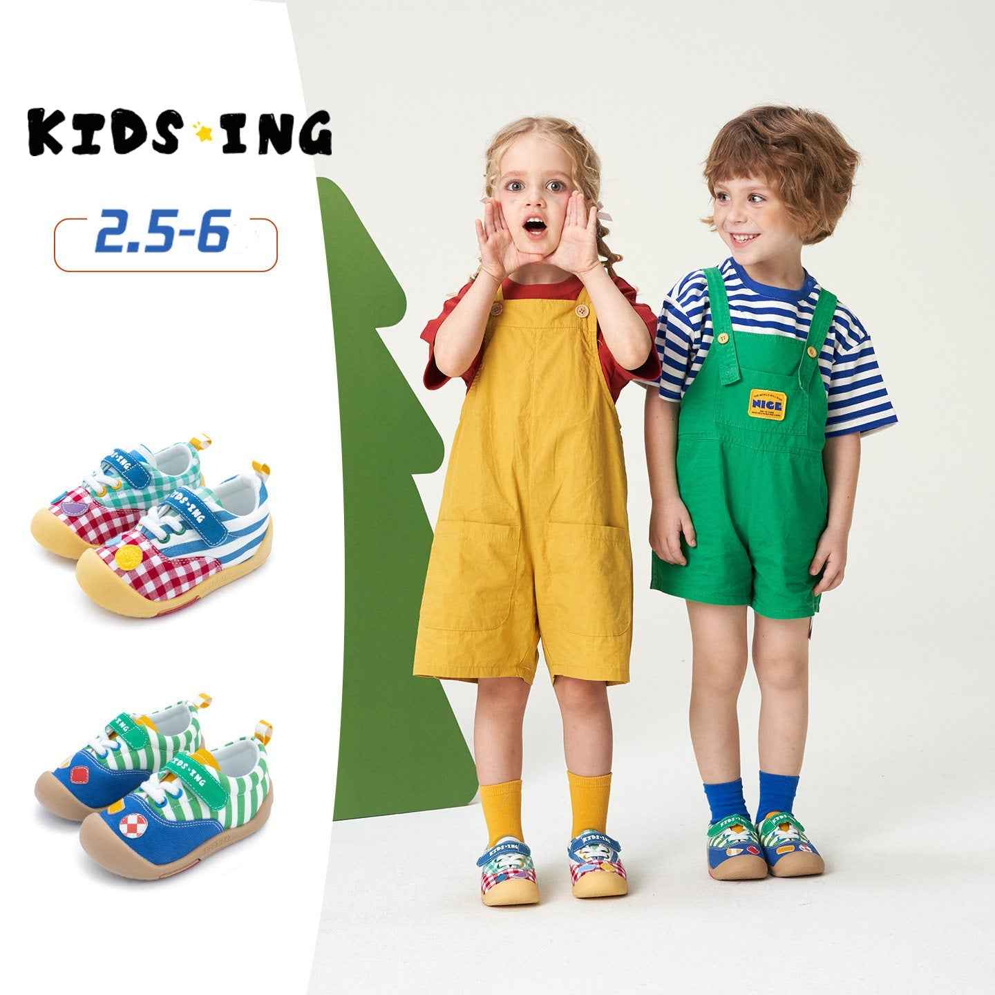 Kidsing Kedi Star Toddler Canvas Shoes Soft Sole Non-Slip Unisex Shoes