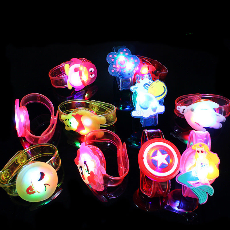 12pcs Light Up Glitter Bracelet Party Bag Fillers for Kids