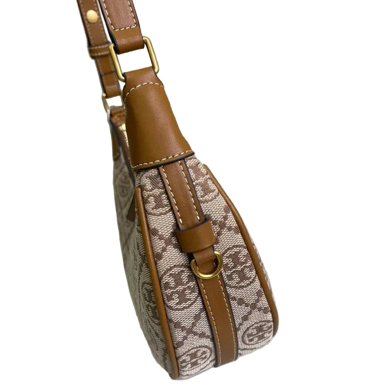 Tory Burch T Monogram Crescent Shoulder Bag