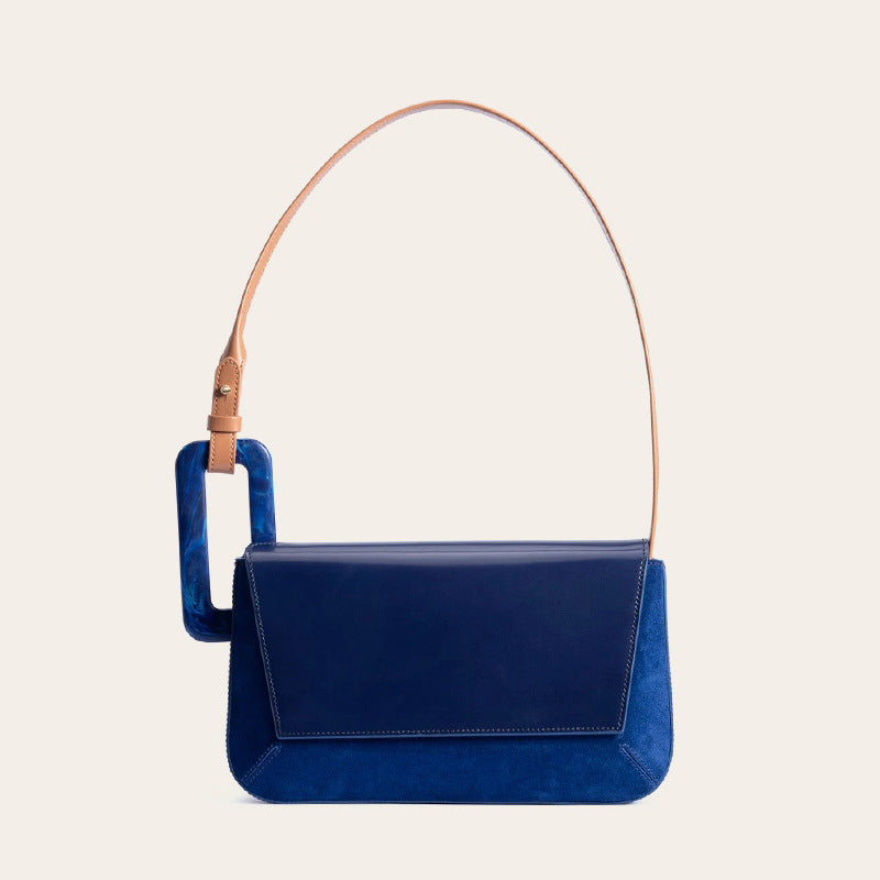 Women's Patchwork Color-Block Shoulder Bag