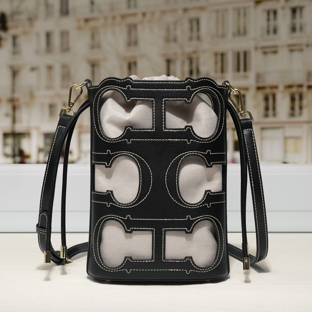 CHCH Doma Insignia Cut Out Bucket | Small Shoulder Bag
