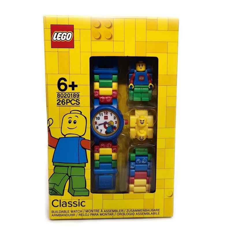 LEGO Classic Mini Figure Kids Buildable Analog Quartz Watch 6+