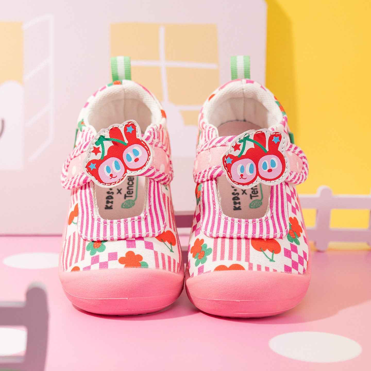 Kidsing Kedi Star Toddler Canvas Shoes Girls's Soft Sole Sneakers