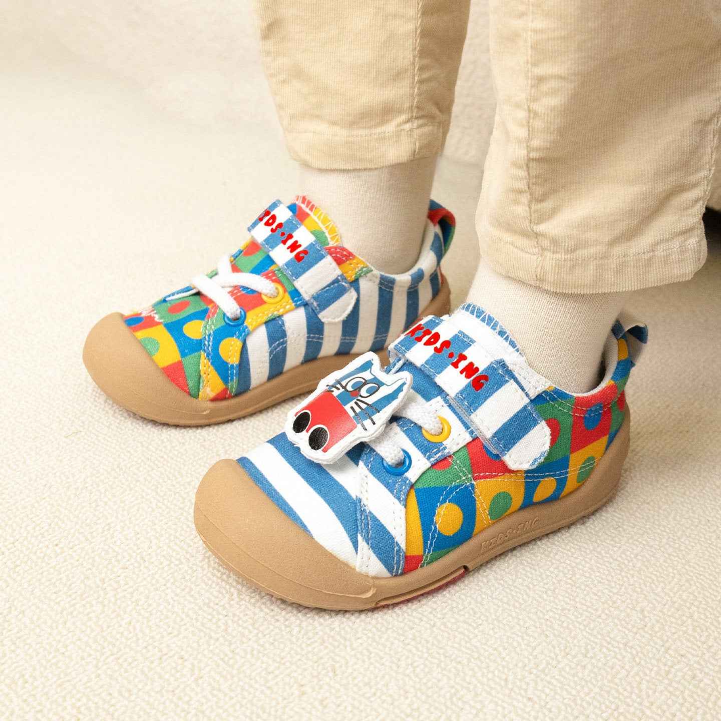 Kidsing Kedi Star Toddler Canvas Shoes Kids Non-Slip Soft Sole Sneakers 3.0