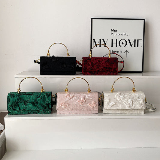 Stylish Butterfly Lace Crossbody Bag