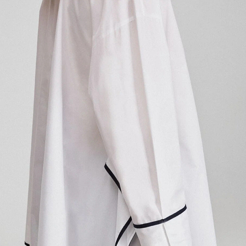 CHCH Embroidered White Women's Long Sleeve