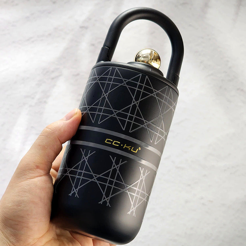 Stainless Steel Vacuum Cup Retro Fashion Water Bottle