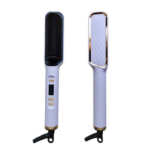 Pink Multifunctional Electric Hair Straightening Comb (Copy)