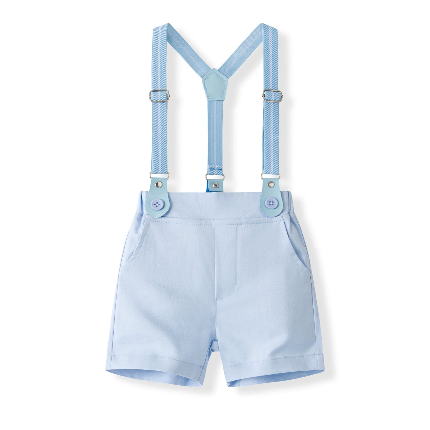 Boys' New Summer Party 3-Piece Suspenders & Shorts Set
