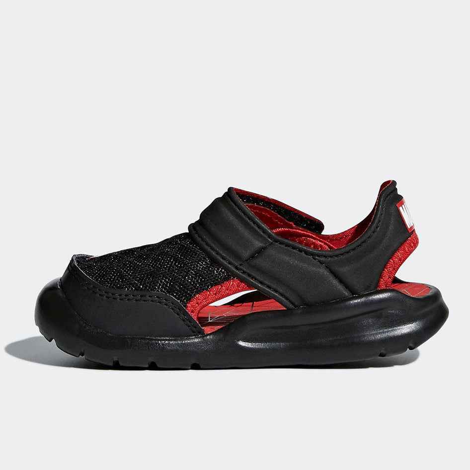 ADIDAS Fortaswim I Non-Slip Casual Black Red Sandals