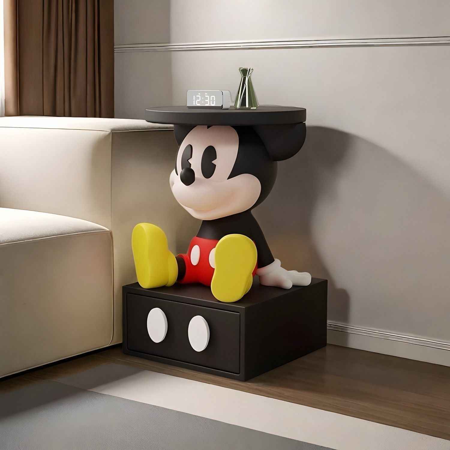 Mickey Bedside Table Bedroom Creative Children's Small Cartoon Side Table Cabinet Coffee Table Ornaments Cute Boy Storage Rack (Copy) (Copy) (Copy) (Copy) (Copy) (Copy)
