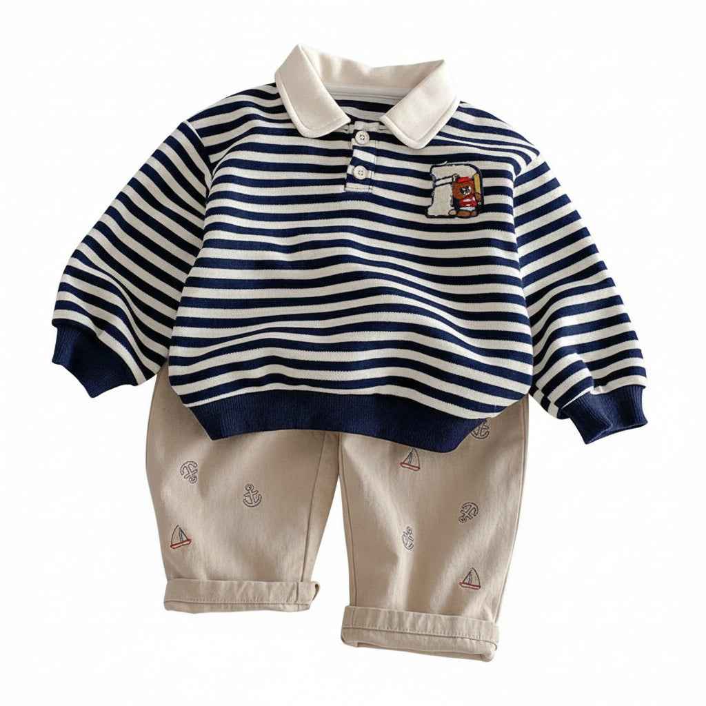 The Little Sailor Collection Kids 2Pcs & 3Pcs Outfit Set