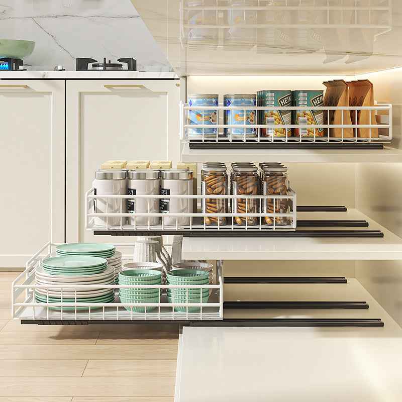 Cabinet pull-out basket pull-out shelf retractable lower sink drawer bottle and jar bowl basket pot cabinet kitchen storage