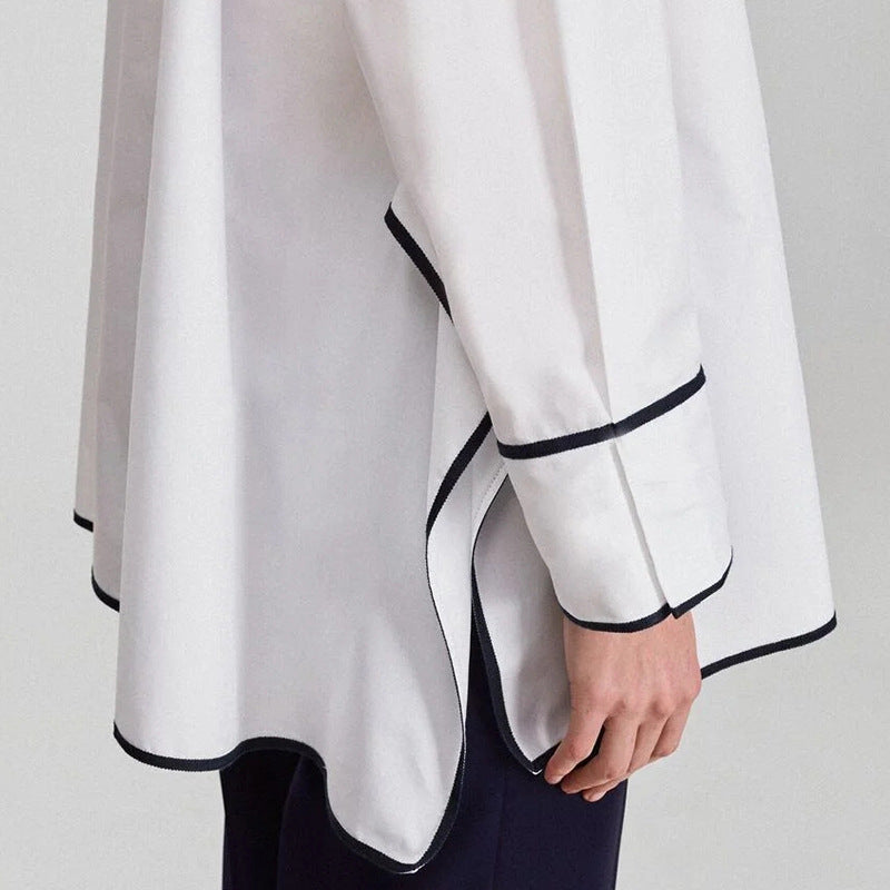 CHCH Embroidered White Women's Long Sleeve