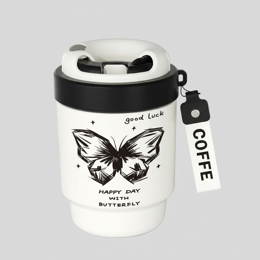 500ml 316 Stainless Steel Ceramic Liner Coffee Cup