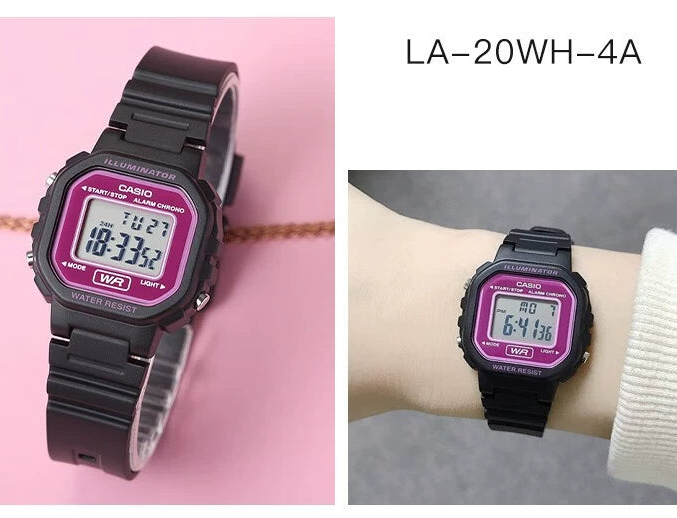CASIO Block Movement Kids Digital Watch LA-20WH-1B