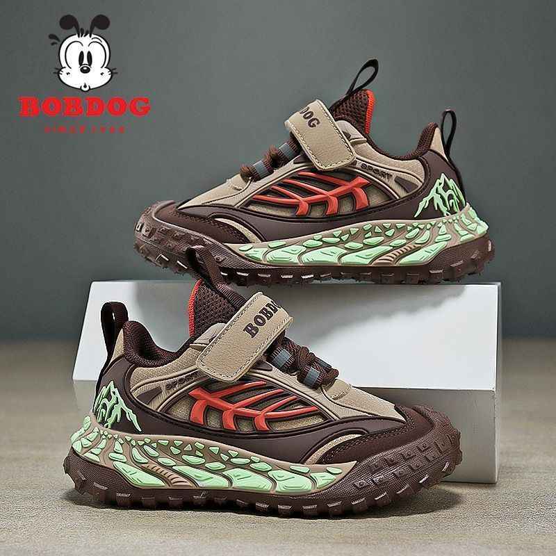 Khaki Bobdog Lightweight Wear-Resistant Soft-Sole Casual Boy's Sneakers (Copy)