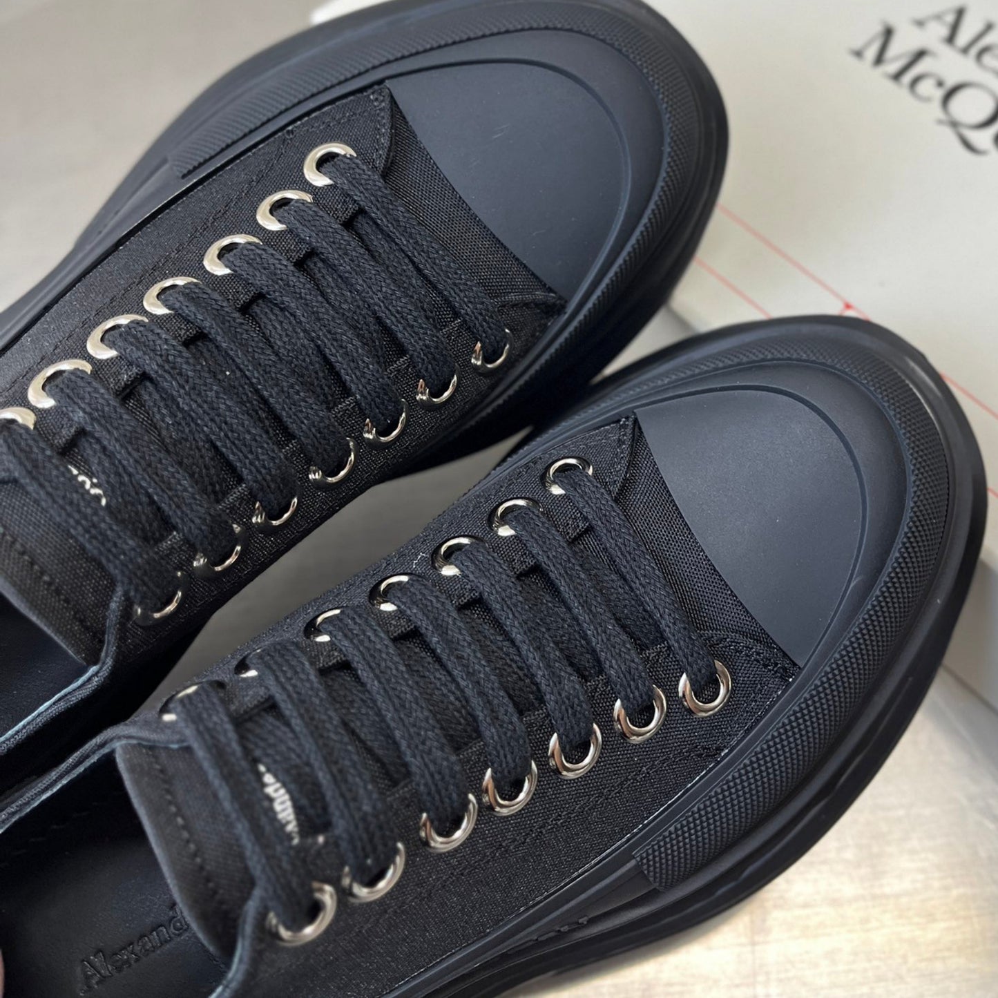 Alexander McQueen Tread Slick Lace-Up Sneakers